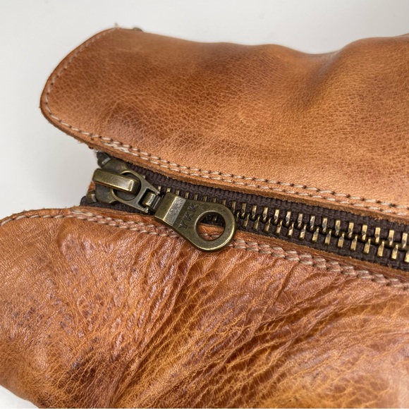 BED STU Lydyi Bootie in Tan Rustic Distressed Leather Lugged Sole Boot Size 8 - Picture 8 of 11